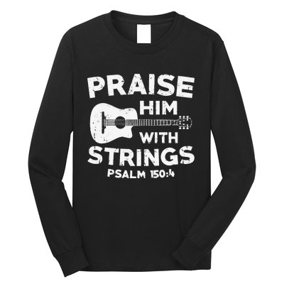 Christian Guitarist Jesus Church Worship Guitar Player Long Sleeve Shirt