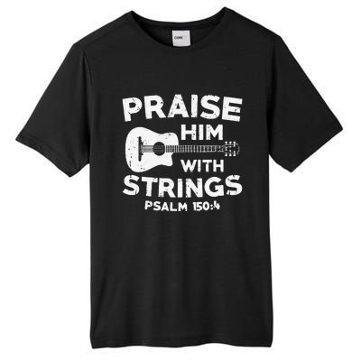 Christian Guitarist Jesus Church Worship Guitar Player Tall Fusion ChromaSoft Performance T-Shirt