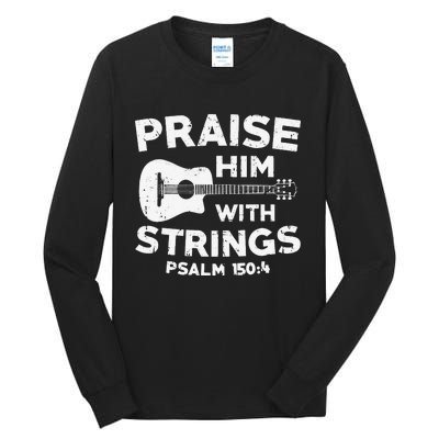 Christian Guitarist Jesus Church Worship Guitar Player Tall Long Sleeve T-Shirt