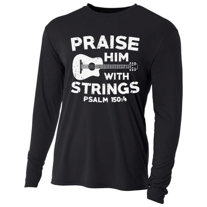 Christian Guitarist Jesus Church Worship Guitar Player Cooling Performance Long Sleeve Crew