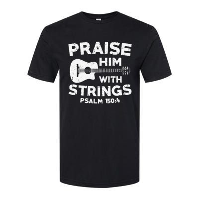 Christian Guitarist Jesus Church Worship Guitar Player Softstyle CVC T-Shirt