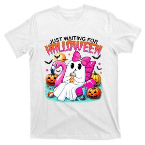 Cute Ghost Just Waiting For Halloween T-Shirt