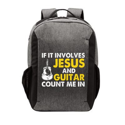 Christian Guitarist Jesus Church Worship Guitar Player Vector Backpack