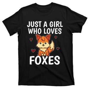 Cute Gift Just A Girl Who Loves Foxes Cute Fox Costume T-Shirt