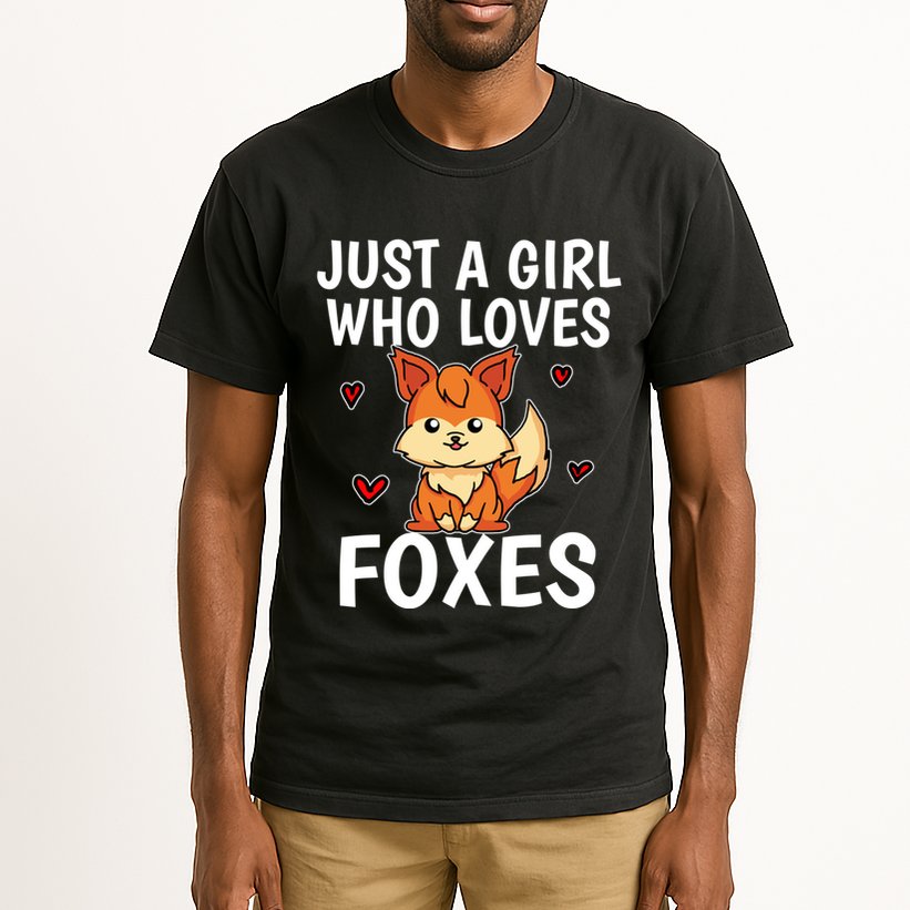 Cute Gift Just A Girl Who Loves Foxes Cute Fox Costume Tall T-Shirt