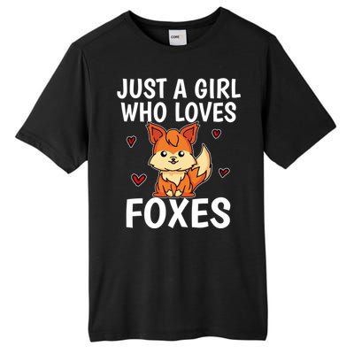 Cute Gift Just A Girl Who Loves Foxes Cute Fox Costume Tall Fusion ChromaSoft Performance T-Shirt