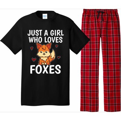 Cute Gift Just A Girl Who Loves Foxes Cute Fox Costume Pajama Set