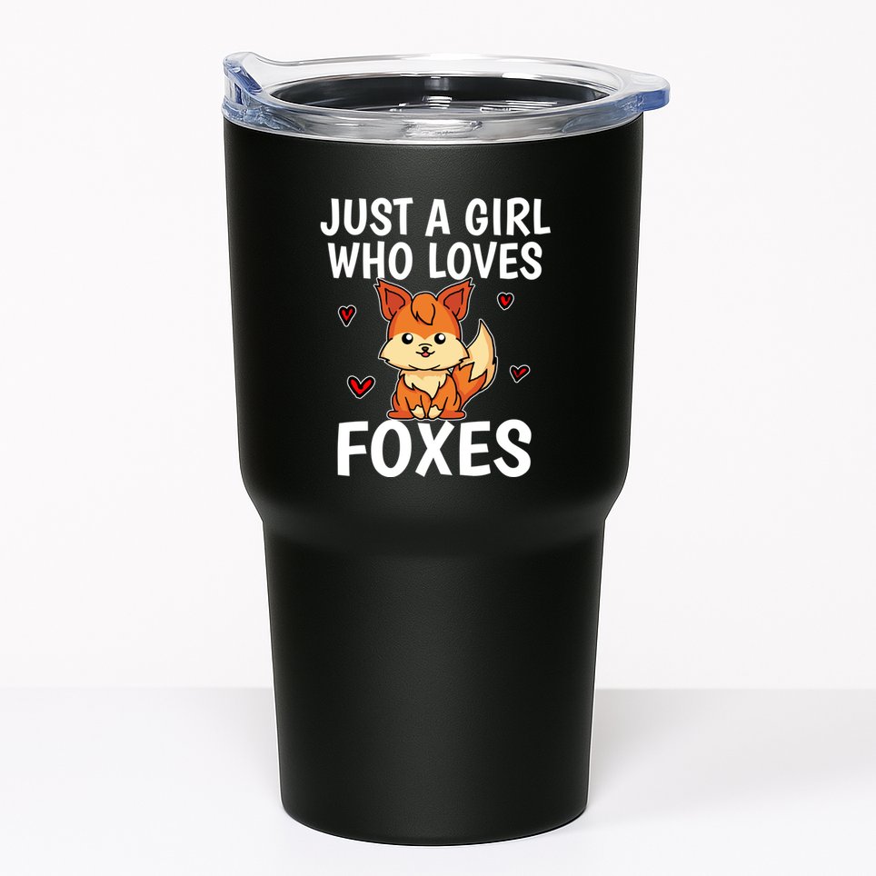 Cute Gift Just A Girl Who Loves Foxes Cute Fox Costume Tumbler
