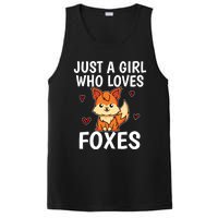 Cute Gift Just A Girl Who Loves Foxes Cute Fox Costume PosiCharge Competitor Tank