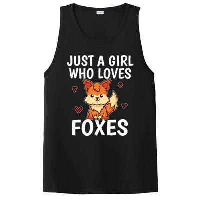 Cute Gift Just A Girl Who Loves Foxes Cute Fox Costume PosiCharge Competitor Tank