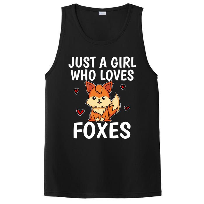 Cute Gift Just A Girl Who Loves Foxes Cute Fox Costume PosiCharge Competitor Tank