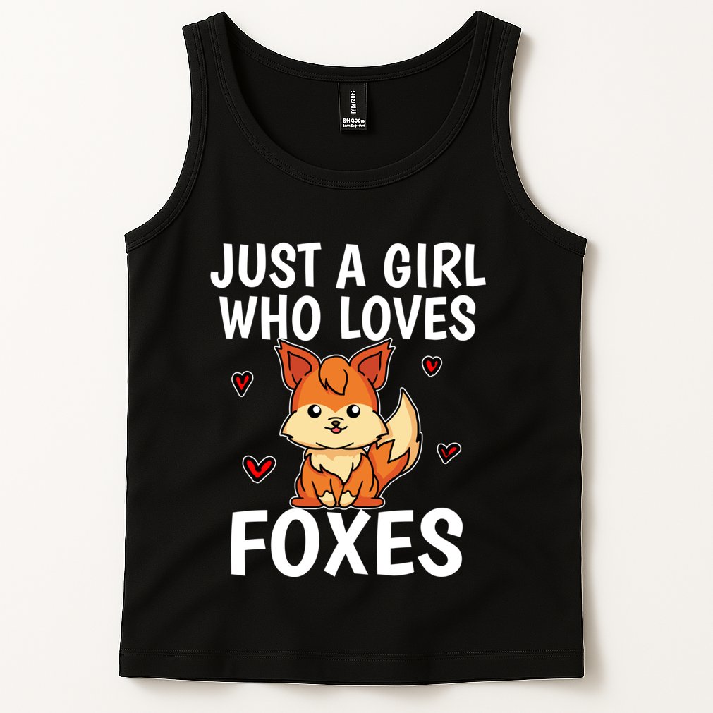 Cute Gift Just A Girl Who Loves Foxes Cute Fox Costume Tank Top