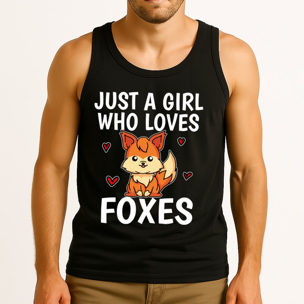 Cute Gift Just A Girl Who Loves Foxes Cute Fox Costume Tank Top