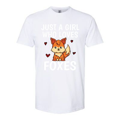 Cute Gift Just A Girl Who Loves Foxes Cute Fox Costume Softstyle CVC T-Shirt