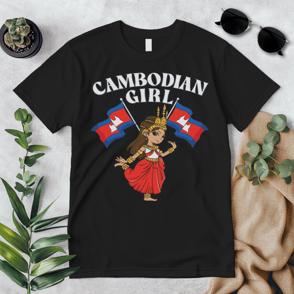 Cambodian Girl, Khmer Girl, Cambodia Premium T-Shirt