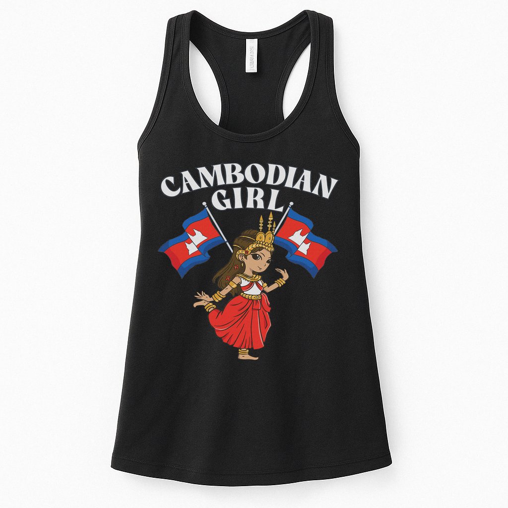 Cambodian Girl, Khmer Girl, Cambodia Womens Tank Top