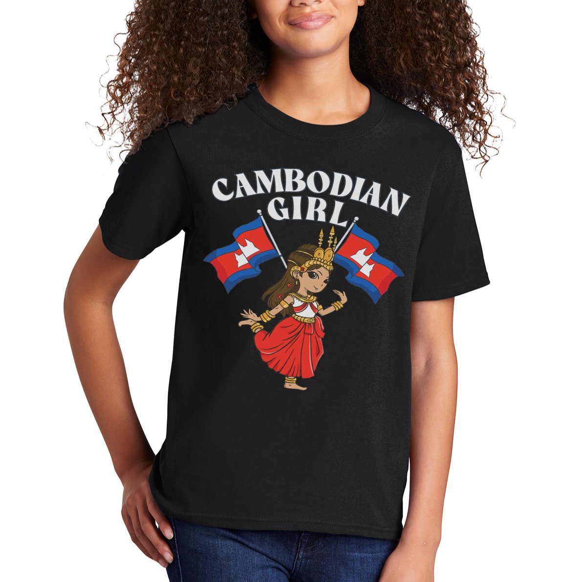 Cambodian Girl, Khmer Girl, Cambodia Kids T-Shirt