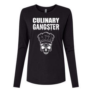 Culinary Gangster Kitchen Ager Gift Womens Cotton Relaxed Long Sleeve T-Shirt