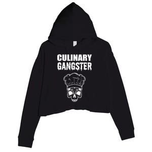 Culinary Gangster Kitchen Ager Gift Crop Fleece Hoodie