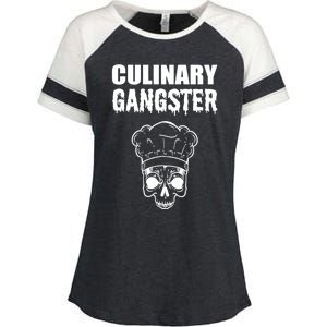 Culinary Gangster Kitchen Ager Gift Enza Ladies Jersey Colorblock Tee