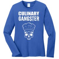 Culinary Gangster Kitchen Ager Gift Ladies Long Sleeve Shirt