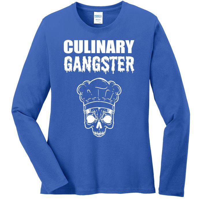 Culinary Gangster Kitchen Ager Gift Ladies Long Sleeve Shirt