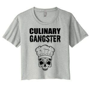 Culinary Gangster Kitchen Ager Gift Women's Crop Top Tee