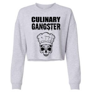 Culinary Gangster Kitchen Ager Gift Cropped Pullover Crew