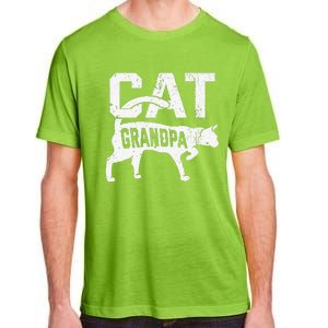 Cat Grandpa Kitten Pet Owner Meow Fathers Day Adult ChromaSoft Performance T-Shirt