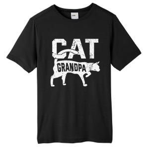 Cat Grandpa Kitten Pet Owner Meow Fathers Day Tall Fusion ChromaSoft Performance T-Shirt