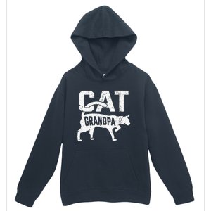 Cat Grandpa Kitten Pet Owner Meow Fathers Day Urban Pullover Hoodie