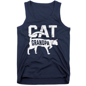 Cat Grandpa Kitten Pet Owner Meow Fathers Day Tank Top