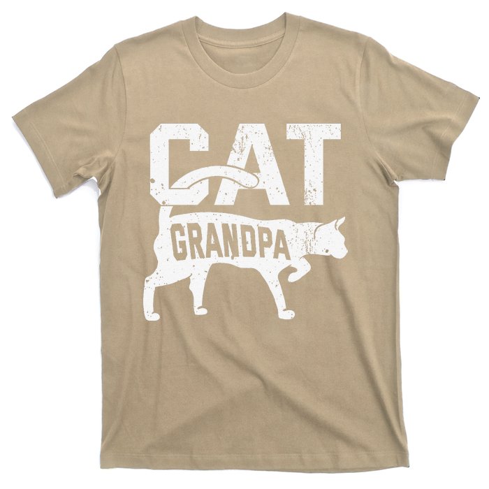 Cat Grandpa Kitten Pet Owner Meow Fathers Day T-Shirt