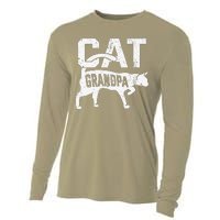 Cat Grandpa Kitten Pet Owner Meow Fathers Day Cooling Performance Long Sleeve Crew