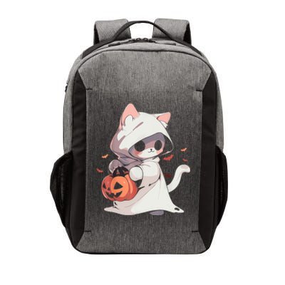 Cat Ghost Kawaii Neko Anime Halloween Costume Pumpkin Lover Vector Backpack