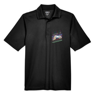 Classic Gamer Keep It Classic Gaming 80s 90s Vintage Cool Men's Origin Performance Piqué Polo