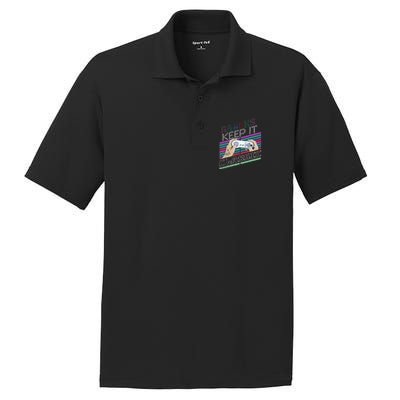 Classic Gamer Keep It Classic Gaming 80s 90s Vintage Cool PosiCharge RacerMesh Polo