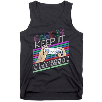 Classic Gamer Keep It Classic Gaming 80s 90s Vintage Cool Tank Top