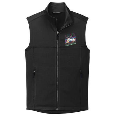 Classic Gamer Keep It Classic Gaming 80s 90s Vintage Cool Collective Smooth Fleece Vest