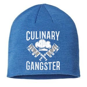 Culinary Gangster Kitchen Chef Cool Gift Sustainable Beanie