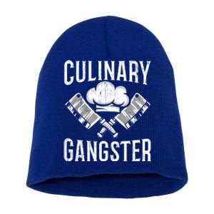 Culinary Gangster Kitchen Chef Cool Gift Short Acrylic Beanie