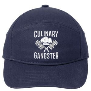 Culinary Gangster Kitchen Chef Cool Gift 7-Panel Snapback Hat