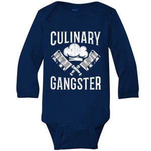 Culinary Gangster Kitchen Chef Cool Gift Baby Long Sleeve Bodysuit