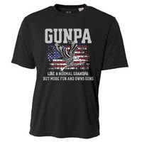 Cool Gunpa Like Normal Grandpa But Own Guns Design Cooling Performance Crew T-Shirt