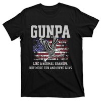 Cool Gunpa Like Normal Grandpa But Own Guns Design T-Shirt