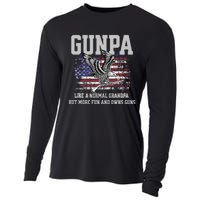 Cool Gunpa Like Normal Grandpa But Own Guns Design Cooling Performance Long Sleeve Crew