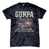 Cool Gunpa Like Normal Grandpa But Own Guns Design Tie-Dye T-Shirt