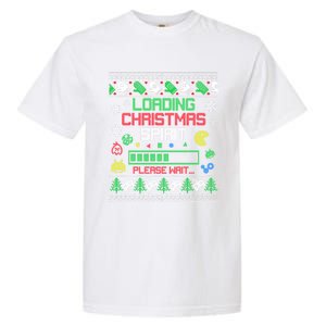 Christmas Gaming Loading Christmas Spirit For Gamer Ugly Gift Garment-Dyed Heavyweight T-Shirt