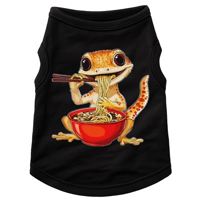 Crested Gecko Lizard Ramen Noodles Bowl Gift And Black Mediu Doggie Tank