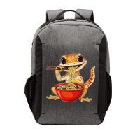 Crested Gecko Lizard Ramen Noodles Bowl Gift And Black Mediu Vector Backpack